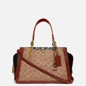 Coach Dreamer in Signature Canvas with Snakeskin Detail 38845